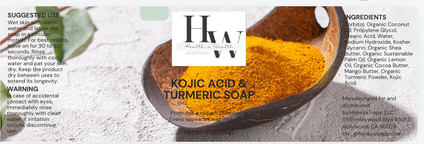 Kojic Acid & Turmeric Soap