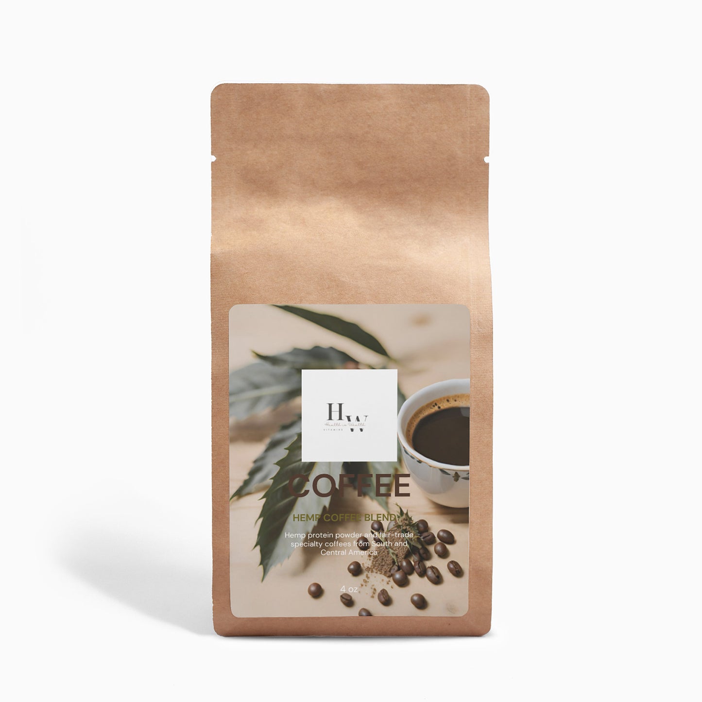 Organic Hemp Coffee Blend - Medium Roast 4oz